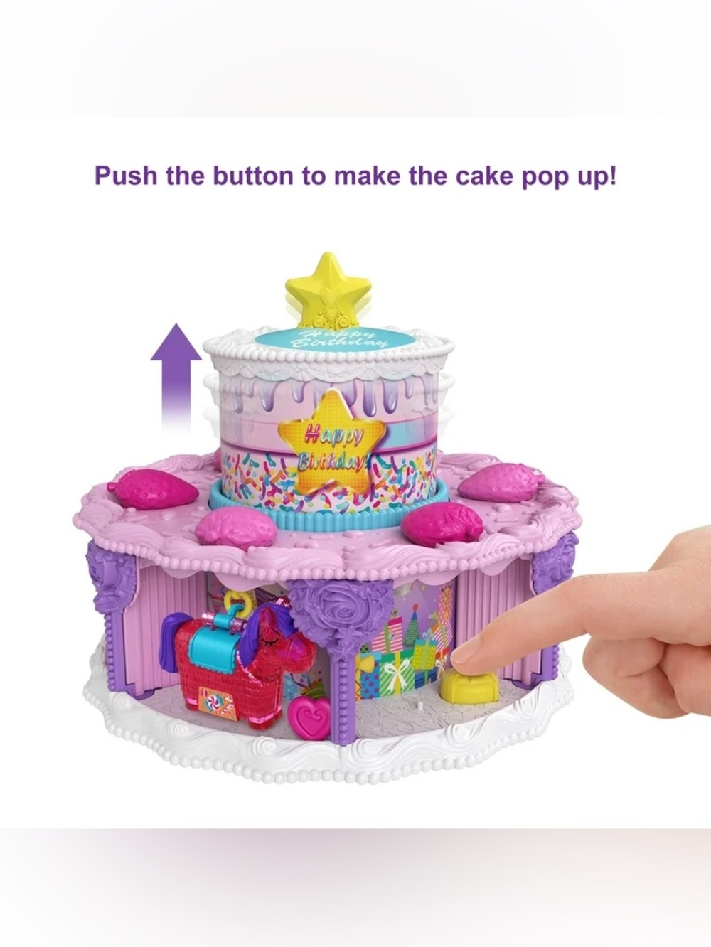 Polly Pocket Birthday Cake Countdown Playset - Picture 9 of 13